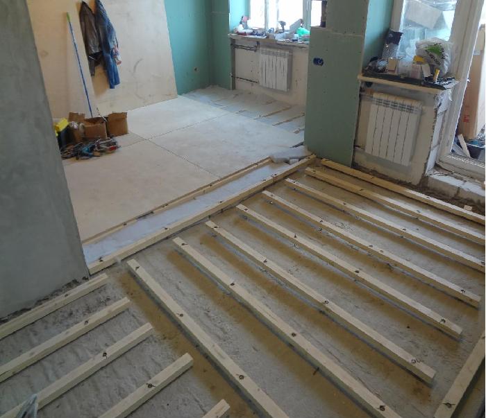 Деревянные лаги - \"Полы на лагах, деревянные лаги для пола\" Екатеринбург